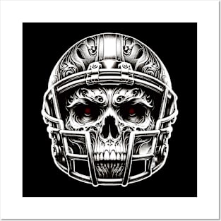 Touchdown Terror: Skeletal Warrior Posters and Art